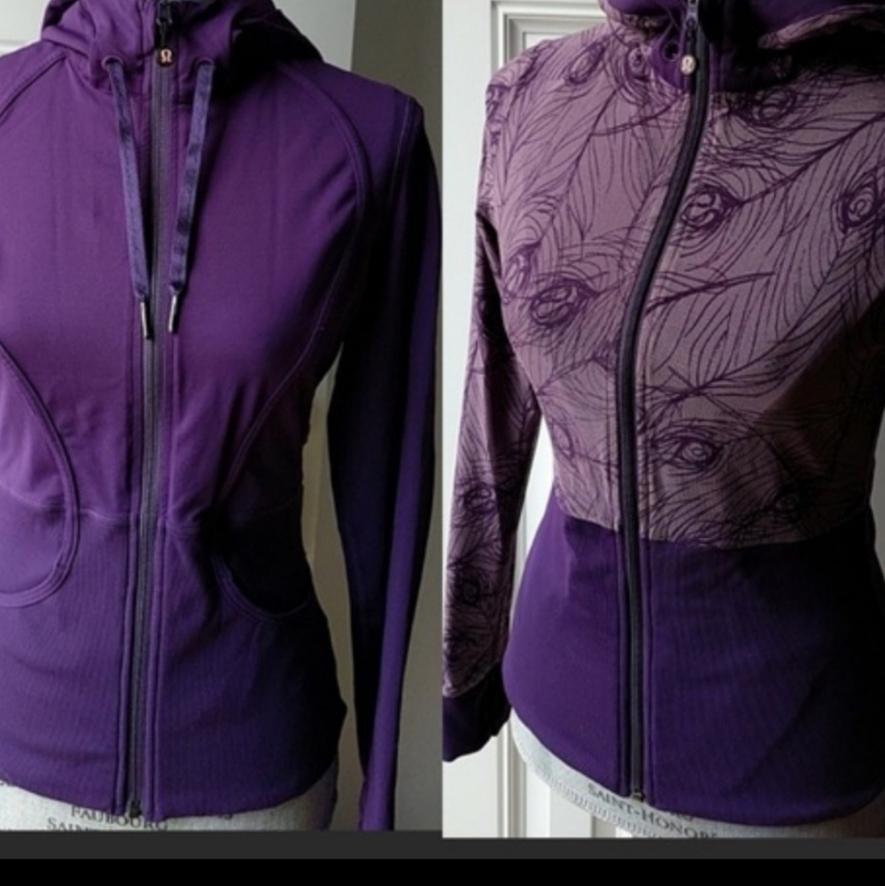 Lululemon Reversible jacket purple peacock…